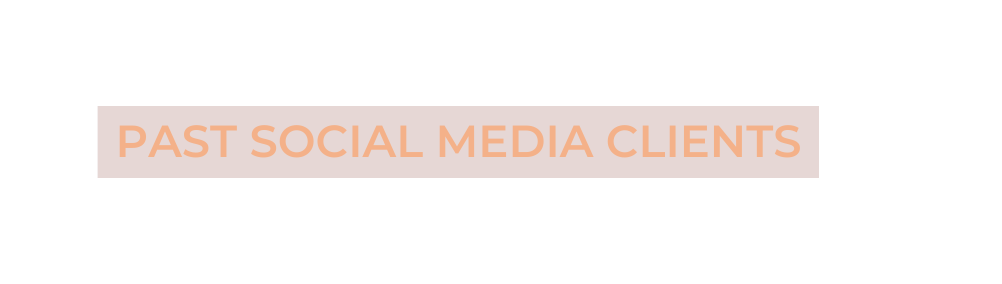Past Social Media Clients